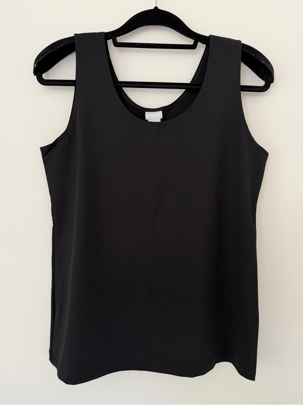 Chico’s Classic Black Sleeveless Tank Top - Women's Large, Chico’s size 2 - Picture 2 of 10